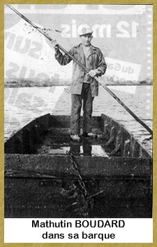 Mathurin BOUDARD dans sa barque -